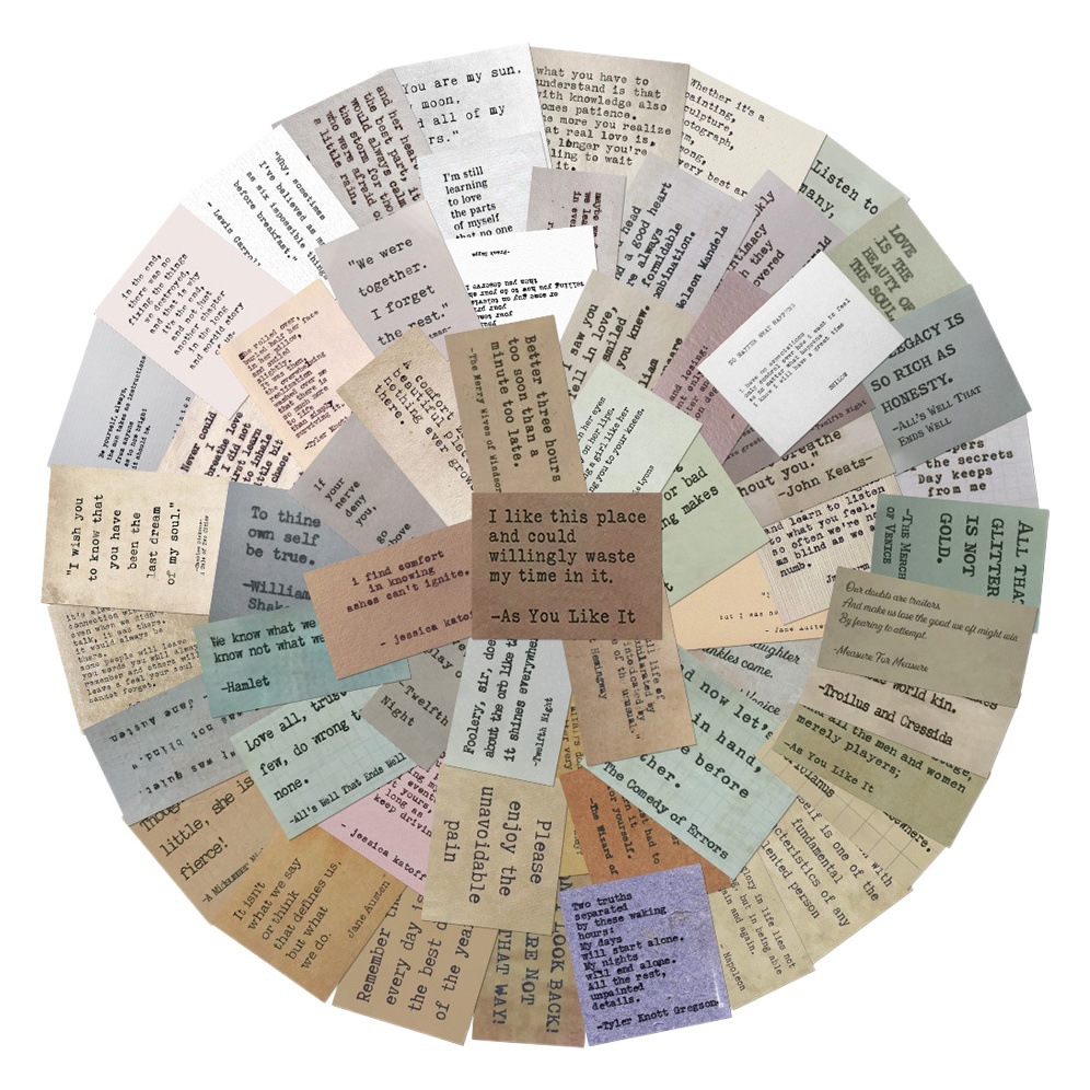 60 europeo y americano retro famoso palabras pegatinas portátil teléfono caso decorativo impermeable pegatinas