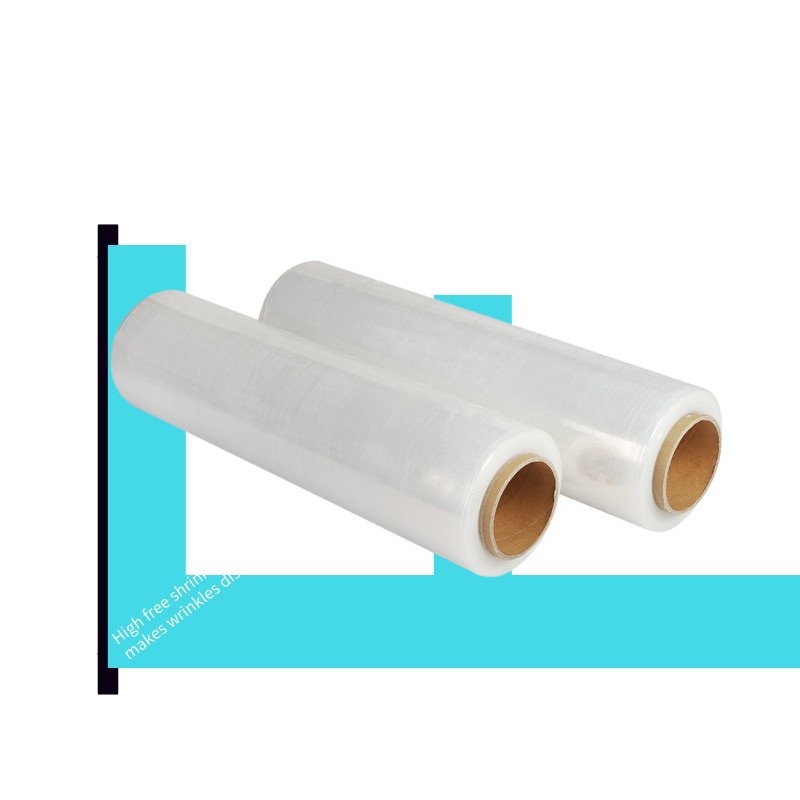 佛山直销PE拉伸缠绕膜厂家 PE工业电线膜 10CM透明小卷缠绕打包膜