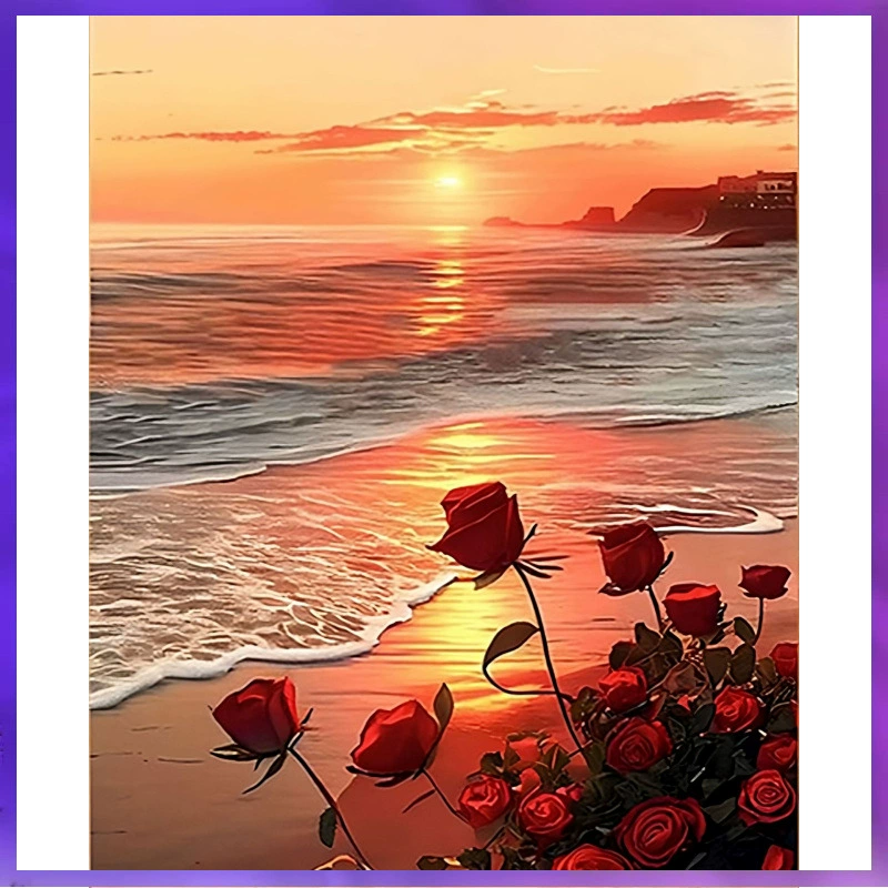 Digital acrylic, handmade, roses, wholesale