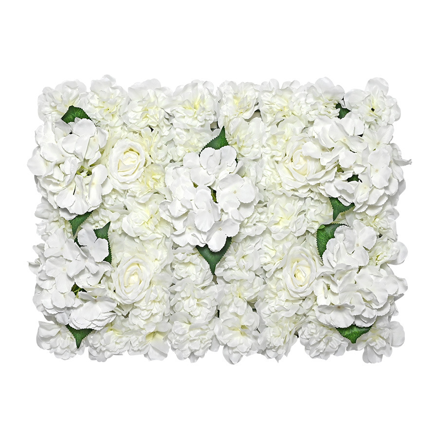 Flor artificial al por mayor artificial flor Rosa Hortensia lirio tridimensional Fondo pared Boda boda decoración flor fila
