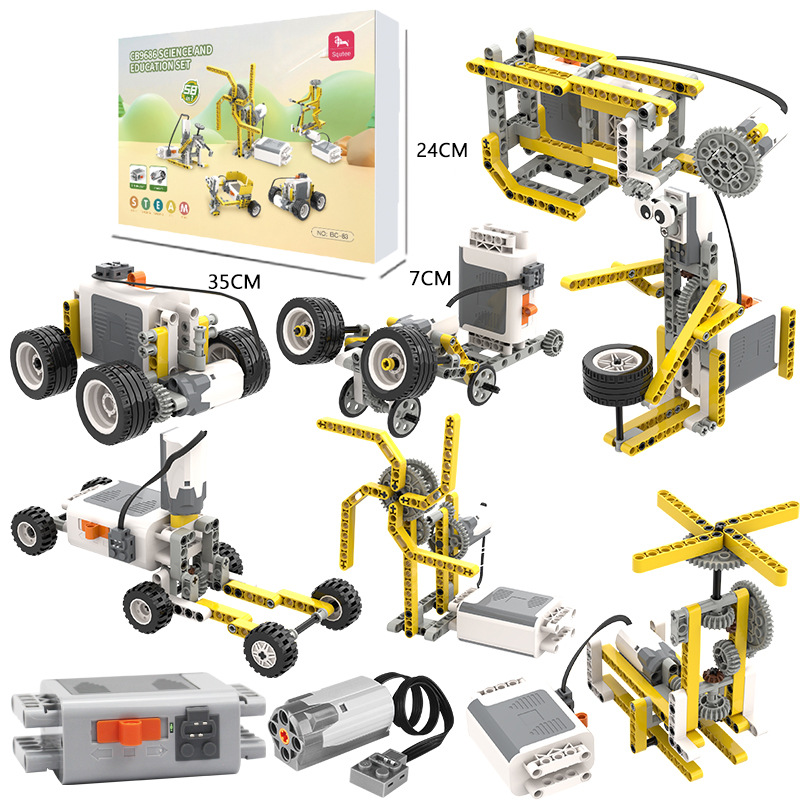 Qunyu Is Compatible with 9686 Building Block Science and Education Set, Multi-Shaped Robot Teaching Materials, Mechanical Power Set, Children's Toys