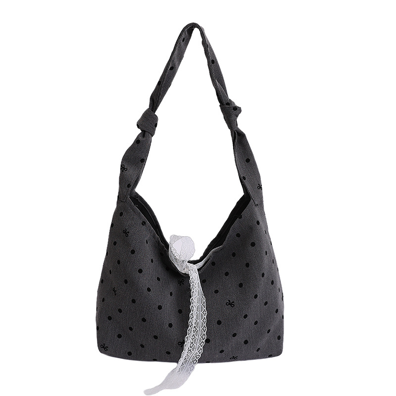 Bolsas de lona casuales de gran capacidad, bolsas de mujer 2026 nuevas moda diaria, bolsas de hombro de punto de onda, bolsas de viaje