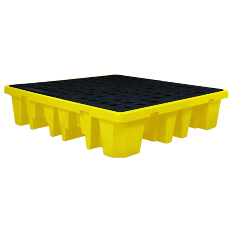 SYSBEL西斯贝尔SPP104-2聚乙烯盛漏托盘四桶防腐蚀卡板叉车可用