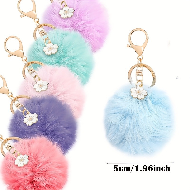 Bauhinia Rex conejo imitación conejo bola de piel de conejo colgante bola de piel sintética colgante llavero colgante equipaje accesorios de joyería