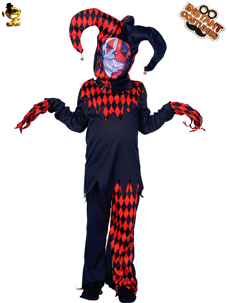 Halloween niños Cosplay traje horror realista mal payaso traje etapa Cosplay traje