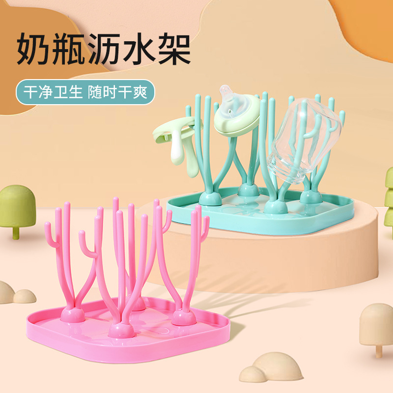 Estante de secado de biberones portátil Estante de drenaje de biberones