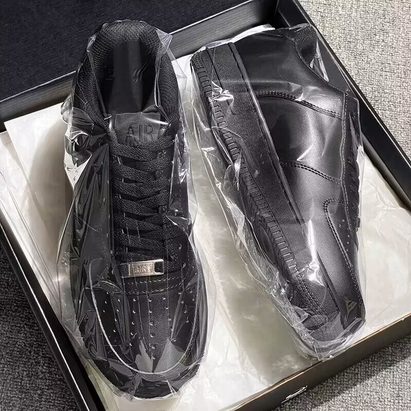 High-Quality Nike Official Putian Genuine Air Force 1 Af1 Pure White, All Black, Wheat Color Versatile Unisex Air Cushion Low-Top Sneakers