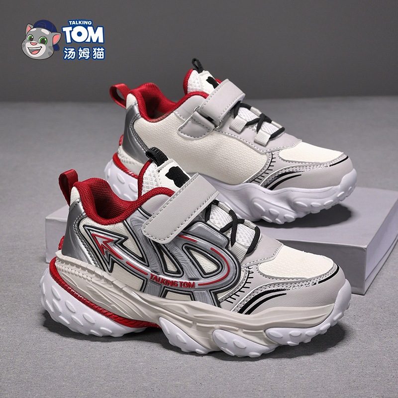 Tom Cat Boys Calzado deportivo Primavera y otoño Nuevo estilo Malla Transpirable Niños de mediana edad Suela suave Zapatos para correr antideslizantes para niños