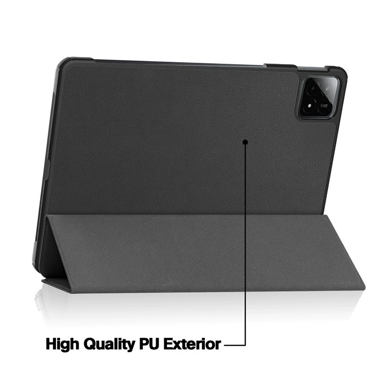 Подходит для 2024 года защитный чехол для Xiaomi Tablet 6s pro, Xiaomi Pad 6S Pro 12.4, тройной-fold кожаный чехол