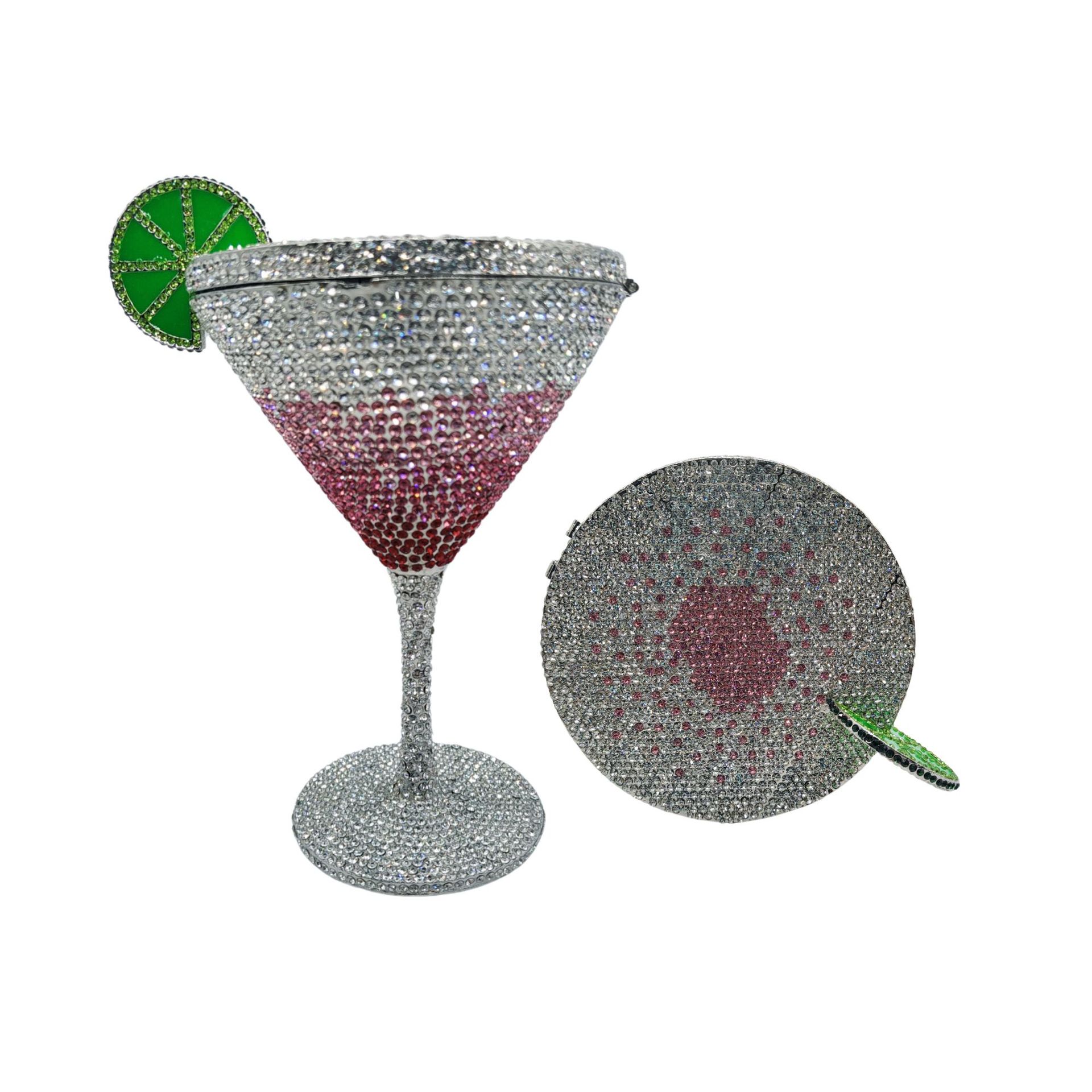 Bag de piedra Martini nuevo cóctel taza de pie alto diamante bolso de banquete bolso de mujer