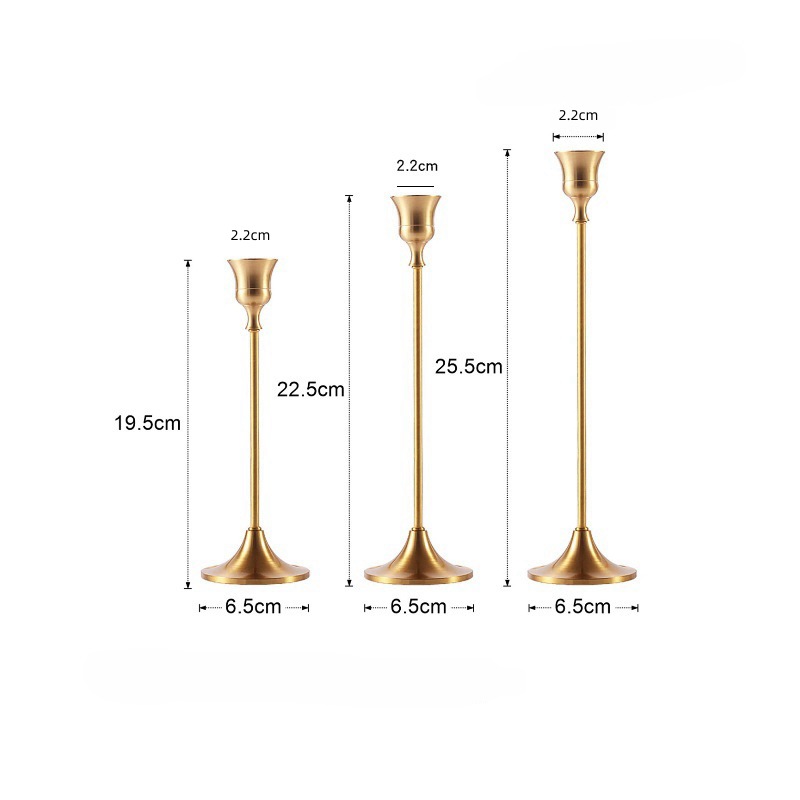 Candelaria transfronteriza metal aluminio hierro forjado decoración de bronce decoración navideña decoración de bodas artesanía regalos para el hogar