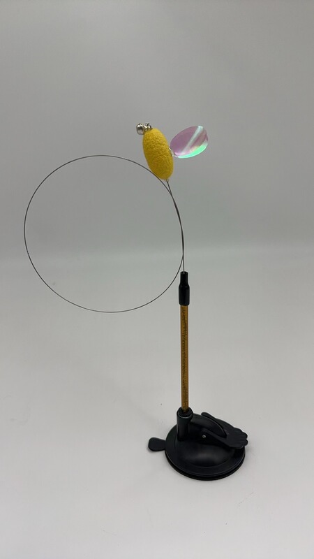 星智猫玩具逗猫棒木質材料蚕繭鋼線響紙木製ハンドルペット猫玩具用品|undefined