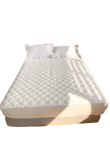 Thickened and high-dyed yarn-dyed washed quilted bed sheet single piece non-slip Simmons mattress protector washed bed cover