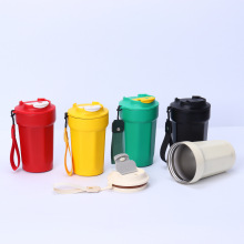 316不锈钢八角咖啡杯户外便携提绳运动水杯随手直饮保温杯批发