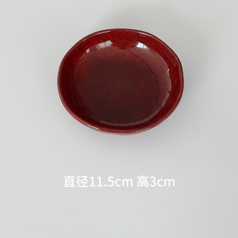 6~10"浅式盘 陶瓷窑变雾白釉 沙拉面包干果饭菜盘酒店后厨前|undefined