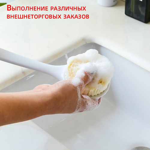 Strong back scrubbing brush, soft bristle bath brush, adult back bath brush, long handle back scrubbing towel, no need to ask for help