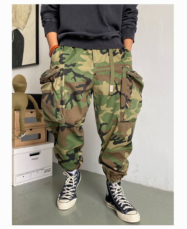 Military Style Cargo Camouflage loose big pocket Men Tactical