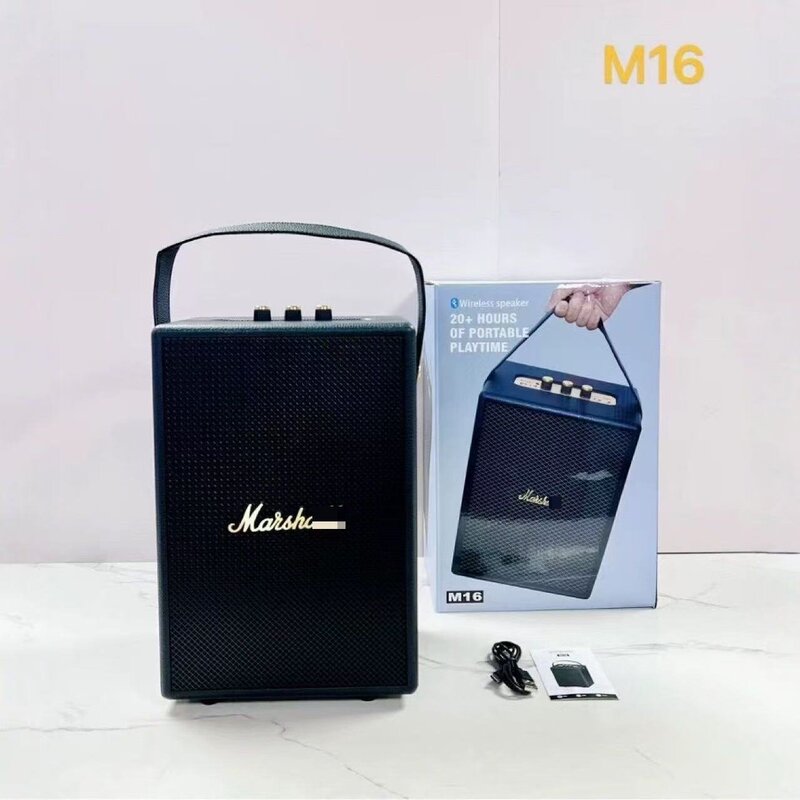 Cross-Border M16 Speaker Portable Rock Wireless Bluetooth Subwoofer Home Outdoor Audio Black Gold New Model