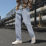 Демисезонные штаны, комплект, джинсы, оверсайз