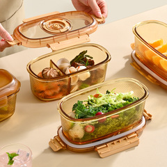 ガラスの弁当箱電子レンジで加熱して脂肪を減らします。
