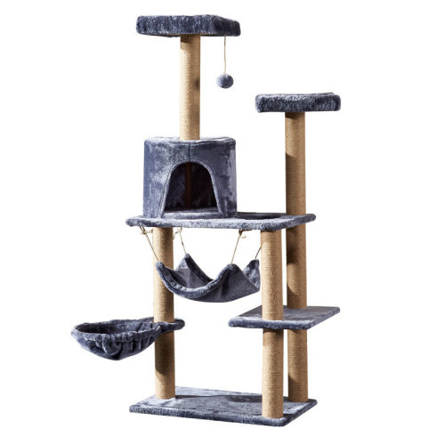 Pet Toys Wooden Cat House Cat Tree Cat Scratching Post Cat Hammock Cat Climbing Platform Cat Observation Deck Cat Tree Factory Wholesale