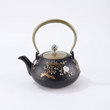 围炉煮茶壶仿古家用铁壶搪瓷内胆烧水壶日式铸铁茶壶无涂层茶具