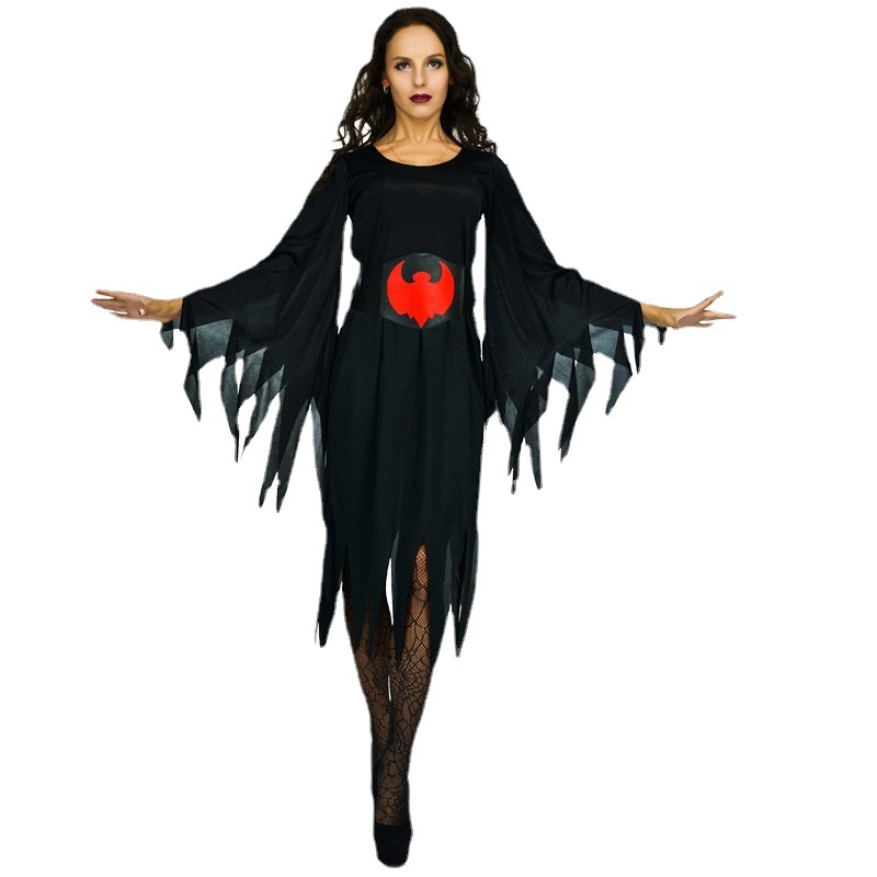 Halloween adulto hembra murciélago bruja juego de rol traje del partido ropa rendimiento etapa distribución al por mayor image 3