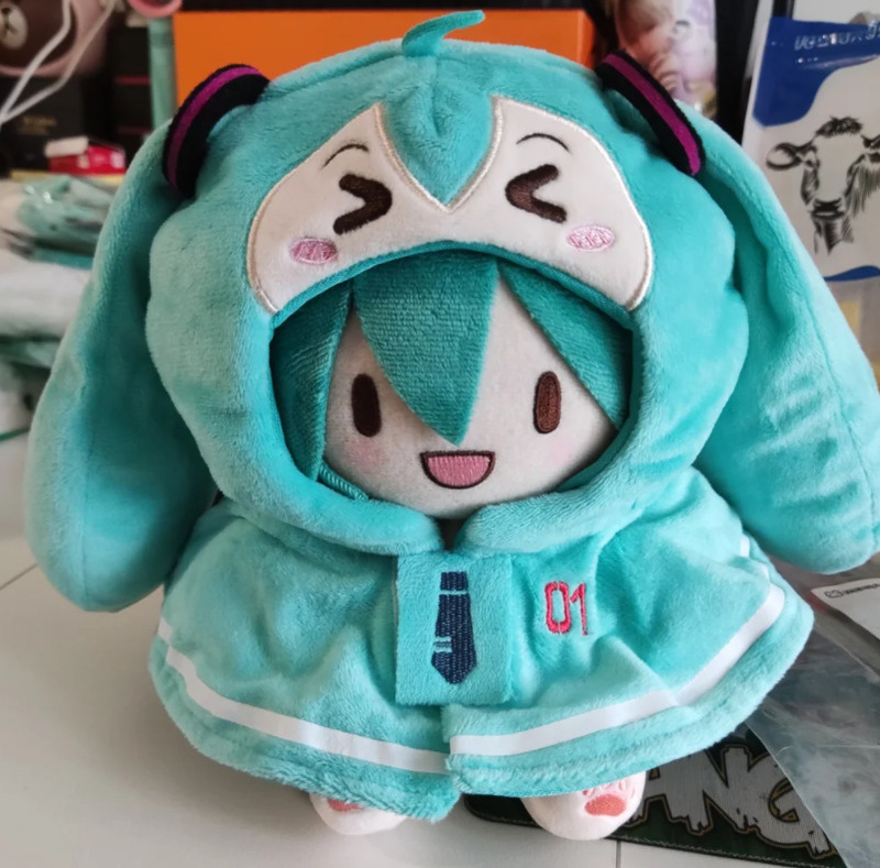 20 センチメートル初音ふふかわいい綿人形楽章未来ベビー服二次元人形着替え可能な誕生日ギフト|undefined