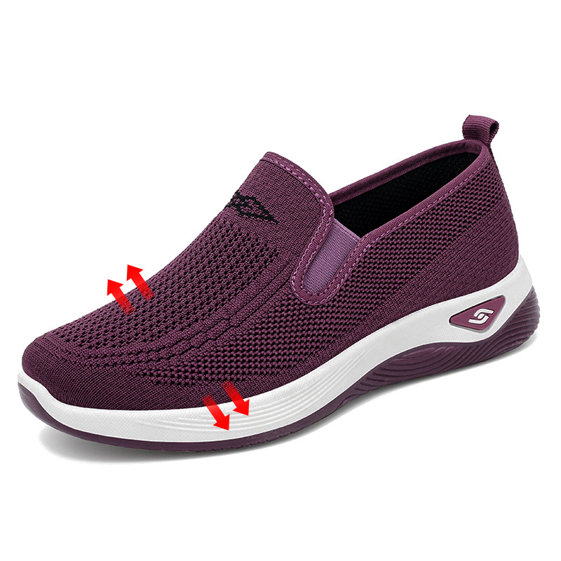 Zapatos de Mujer, Primavera 2026, Nuevo Estilo, Zapatos de Tela Estilo Pekinés, Zapatos Transfronterizos para Mujer, Zapatos para Madres de Mediana Edad y Mayores, Zapatos Planos Sin Cordones image 8