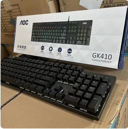 8404 メタルパネル緑軸メカニカルゲームチキンコンピュータ USB 有線キーボード卸売|undefined