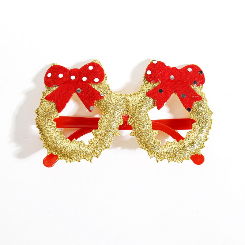Explosiones transfronterizas de decoraciones de Navidad gafas para adultos niños regalos de Navidad festivos marcos de gafas al por mayor