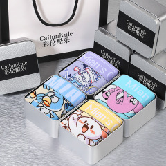 Cute Pink Men's Cotton Briefs Four-Panel Underwear for Men, Funny and Trendy Flat-Front Thin Shorts Set, Gift Boxed