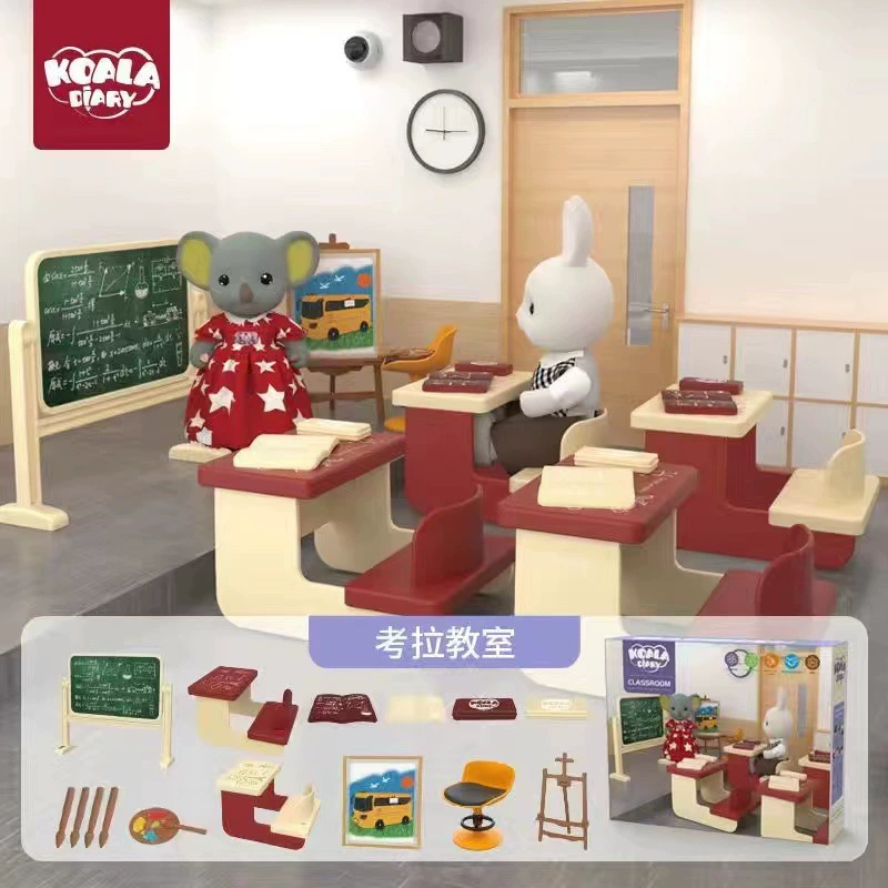 考拉日记 Small realistic furniture for bedroom, doll, family toy, bread