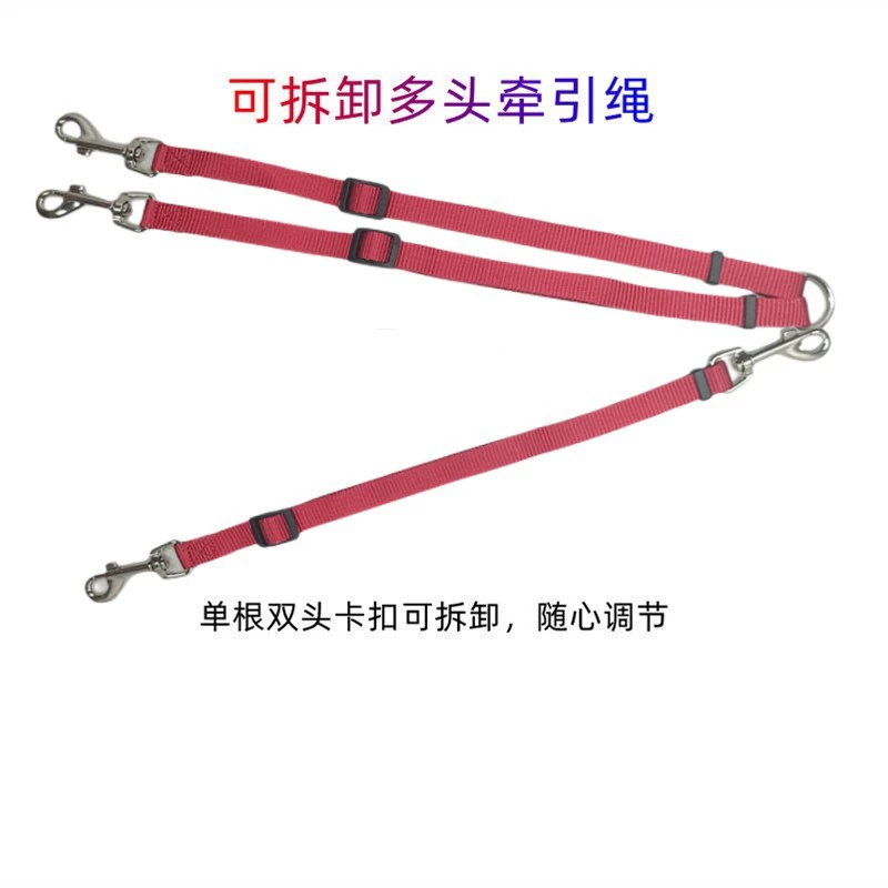 Прямые поставки с фабрики Товары для домашних животных Поводок для собак и кошек, одно перетаскивание, два перетаскивания, три съемных многоголовых двуглавых цепи для кошек и собак