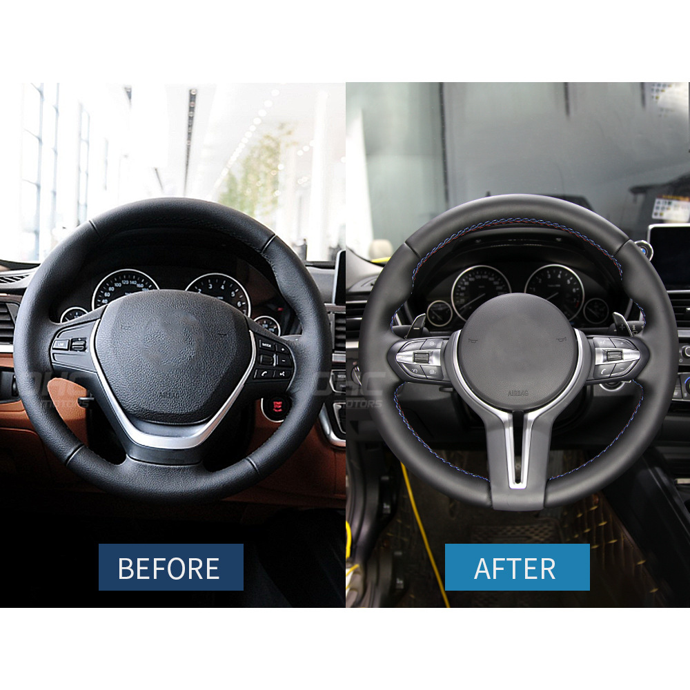 EU UK warehouse is suitable for BMW 1-7 Series, X1-6, M3-6 modification and upgrade of BMW full-leather steering wheel assembly