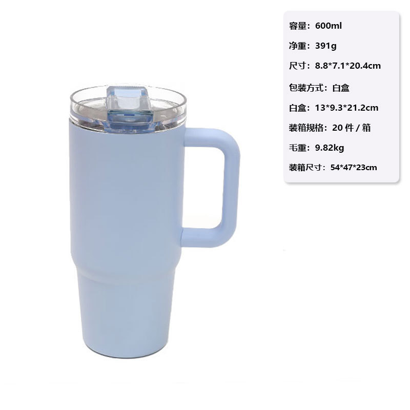 厂家直供可折叠儿童保温杯 易清洗高颜值吸管杯 便携带手柄喝水杯|undefined