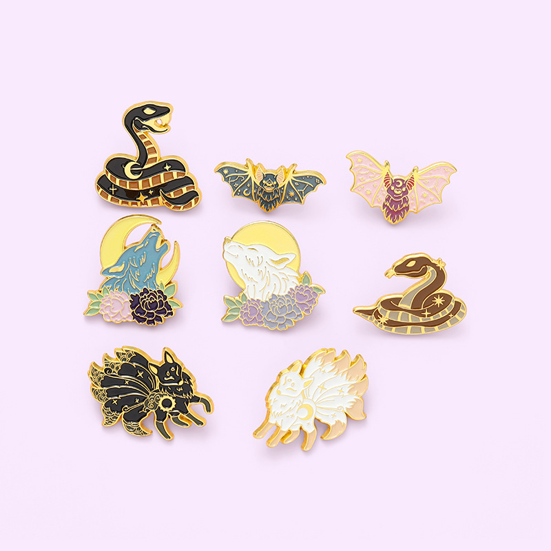 10g Weight Brooches Classification Holiday, Daily Occasion Alloy Material Animal Pattern Unisex Gender Stoving Varnish Design Simple Style Style Simple Style Pin Animal Alloy Stoving Varnish Unisex Brooches 6