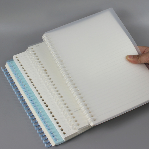 Thickened expandable binder notebook refill paper lined grid blank English core lined