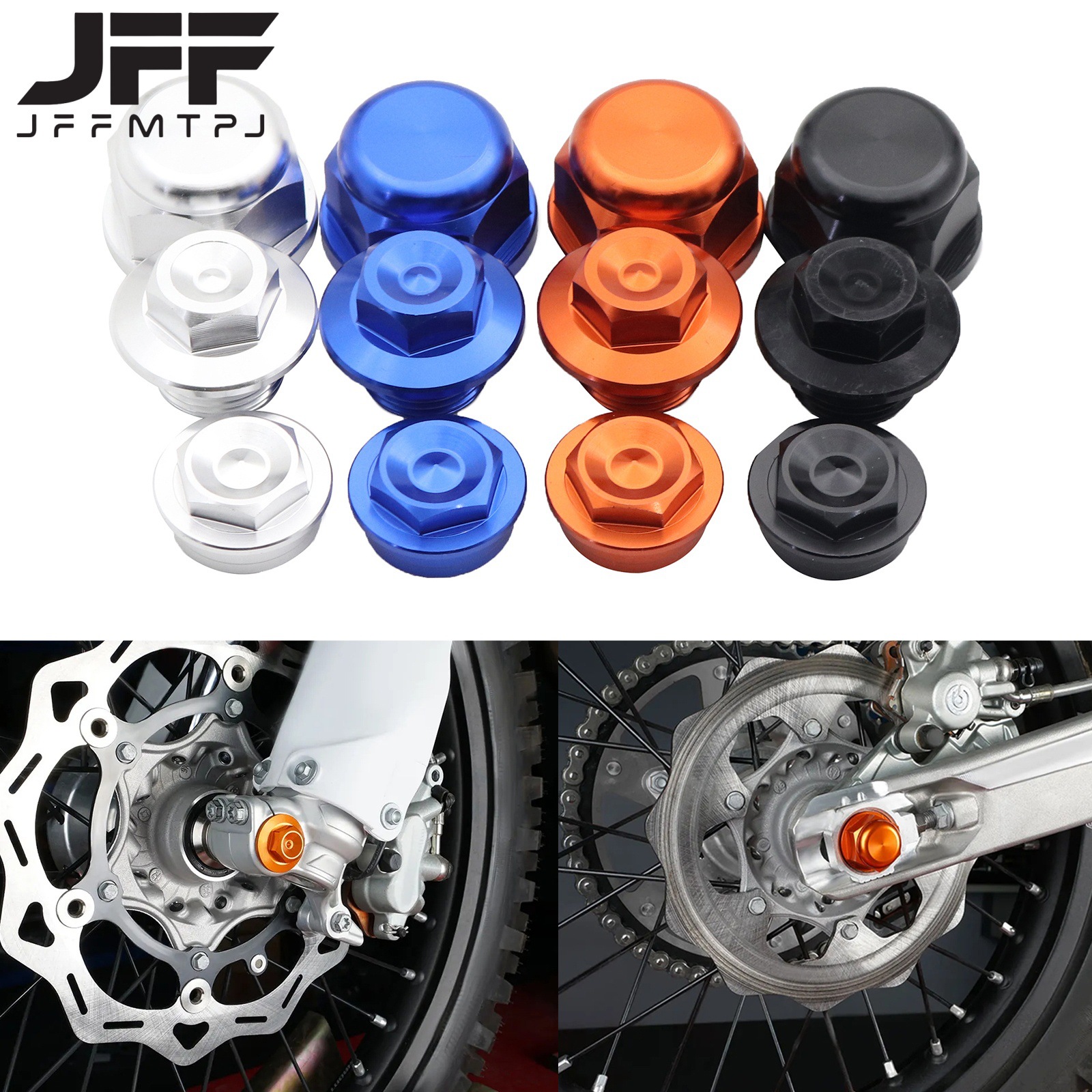 Off-road motorcycle modification accessories KTM/Husiwana aluminum alloy front and rear wheel axle screw nut