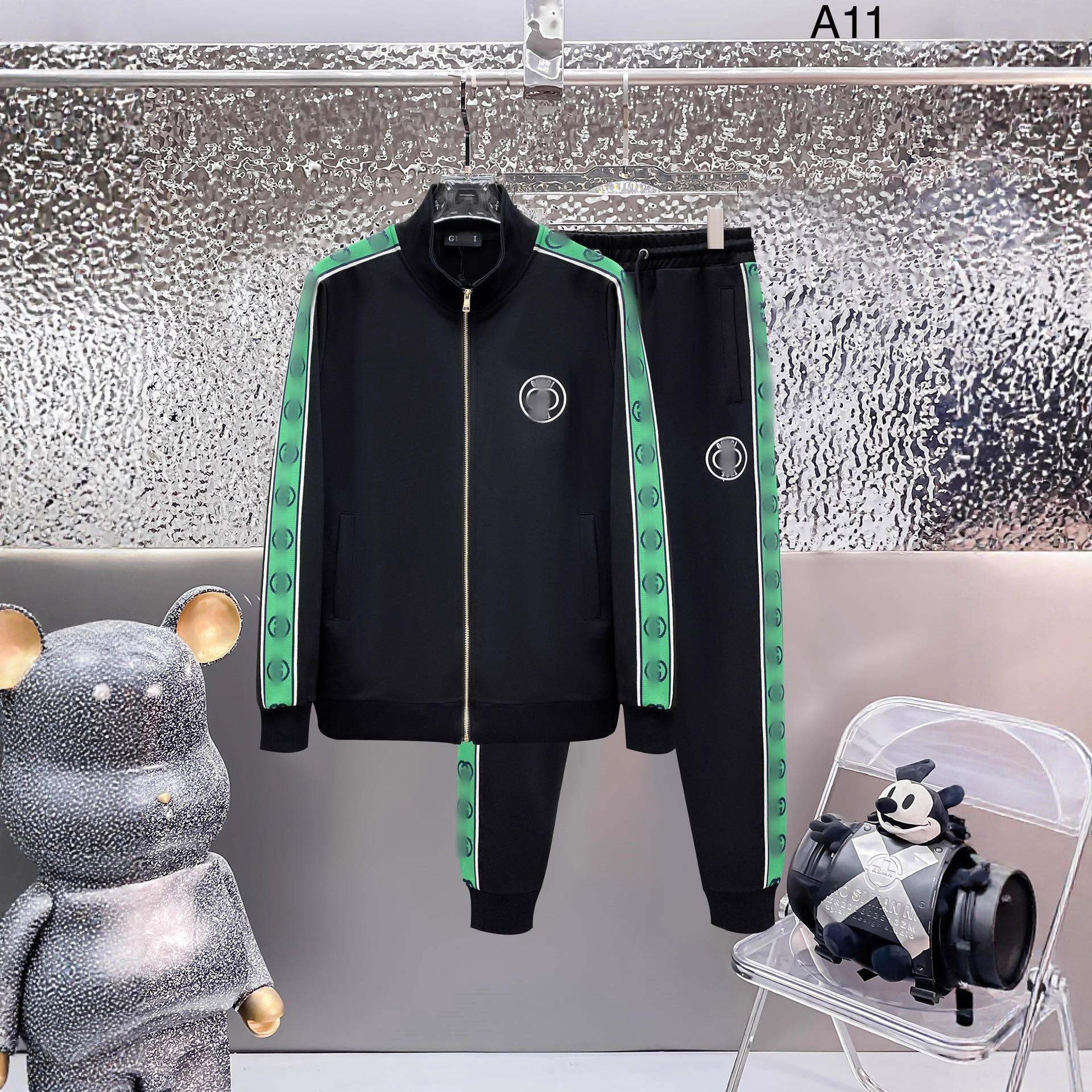25 años de otoño y invierno de alta calidad nuevo estilo P casa marca de moda cardigan casual suéter deportivo conjunto de parejas