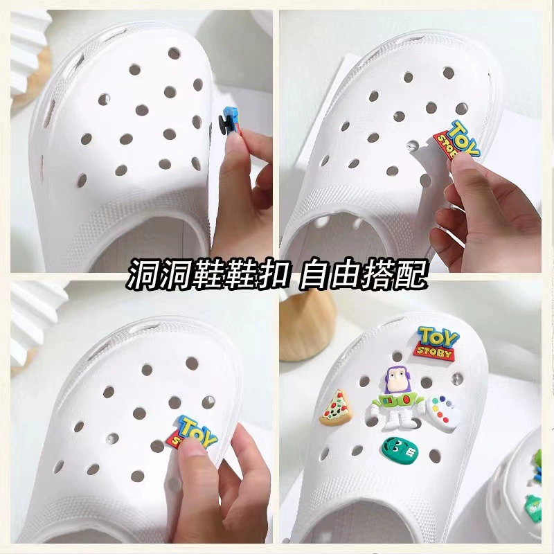 Аксессуары для пещерной обуви мультфильм милый diy обувь застежка аксессуары мультфильм аксессуары съемная обувь