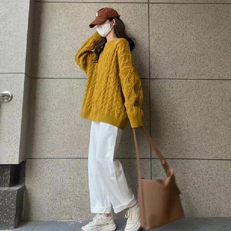 맞춤형 스웨터, 차풍 밀크스타일 의상, 우아한 여성용 밀크스타일 스웨터에 어울리는 풀세트, 한류 드라마 투피스 수트