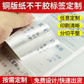光银龙逆向磨砂贴纸印刷金属logo标签拉丝银防水不干胶封口贴定制