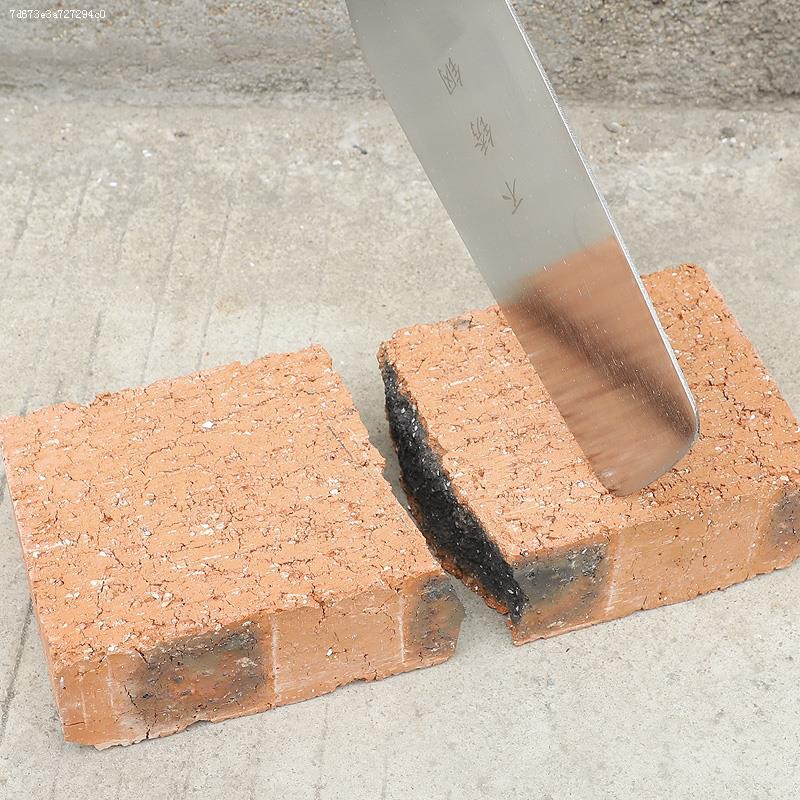 Cuchillo de ladrillo herramienta de pared de ladrillo de acero inoxidable cuchillo de ladrillo de doble cara cuchillo de barro herramienta de ladrillo nueva herramienta