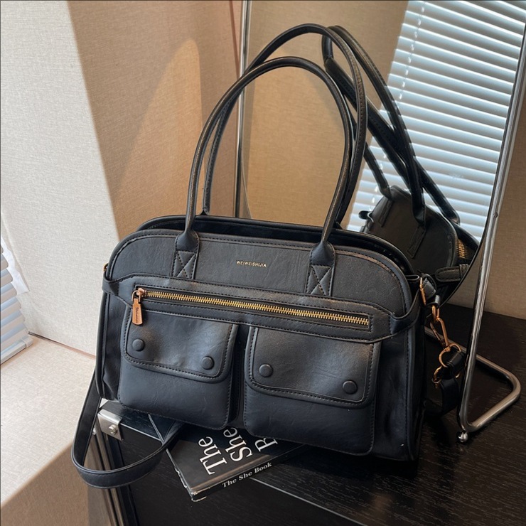 Maletín retro de viaje europeo y americano 2025 nuevo bolso de mano de moda, bolso de hombro de mujer de alto nivel