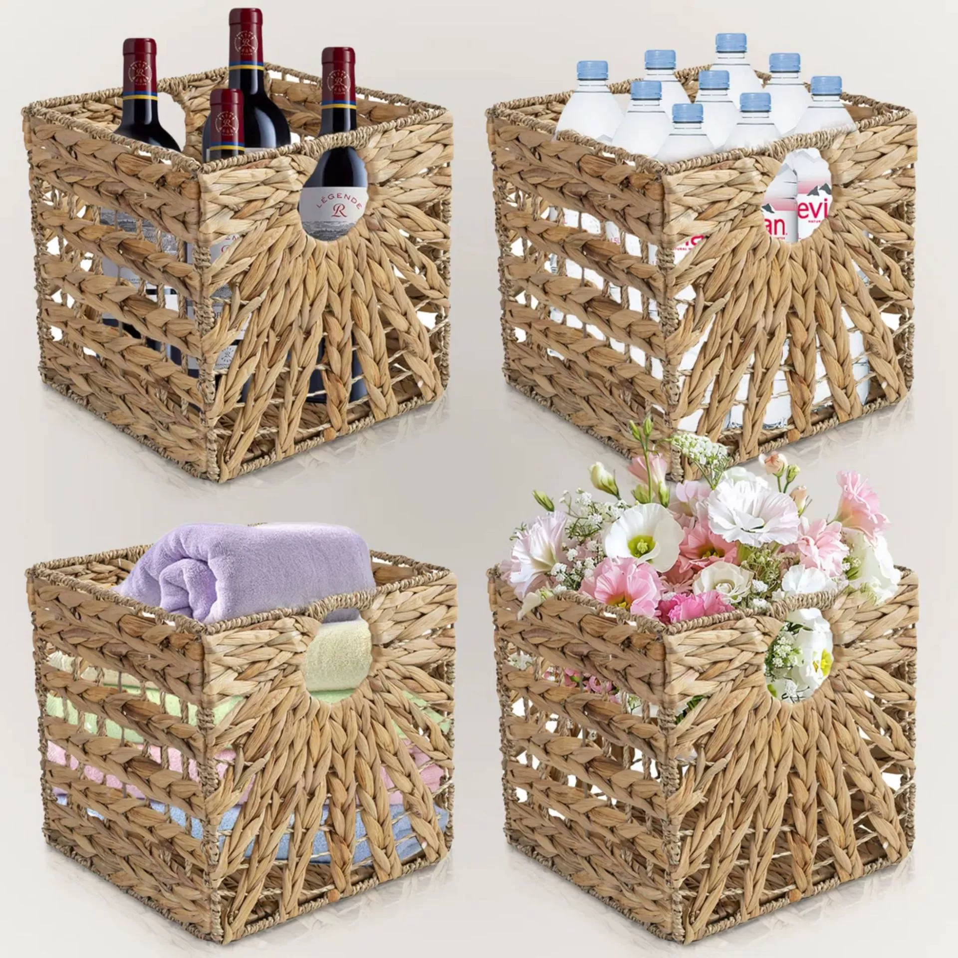 (Cross-border trading), folding laundry basket, woven storage system, storage basket, Amazon
