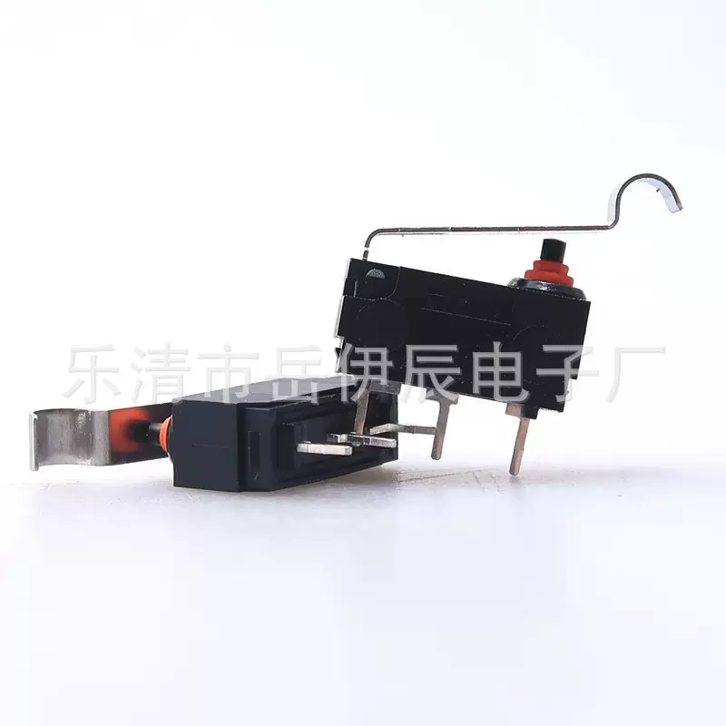 防水微动开关KW2三脚防水微动开关带手柄线路板脚