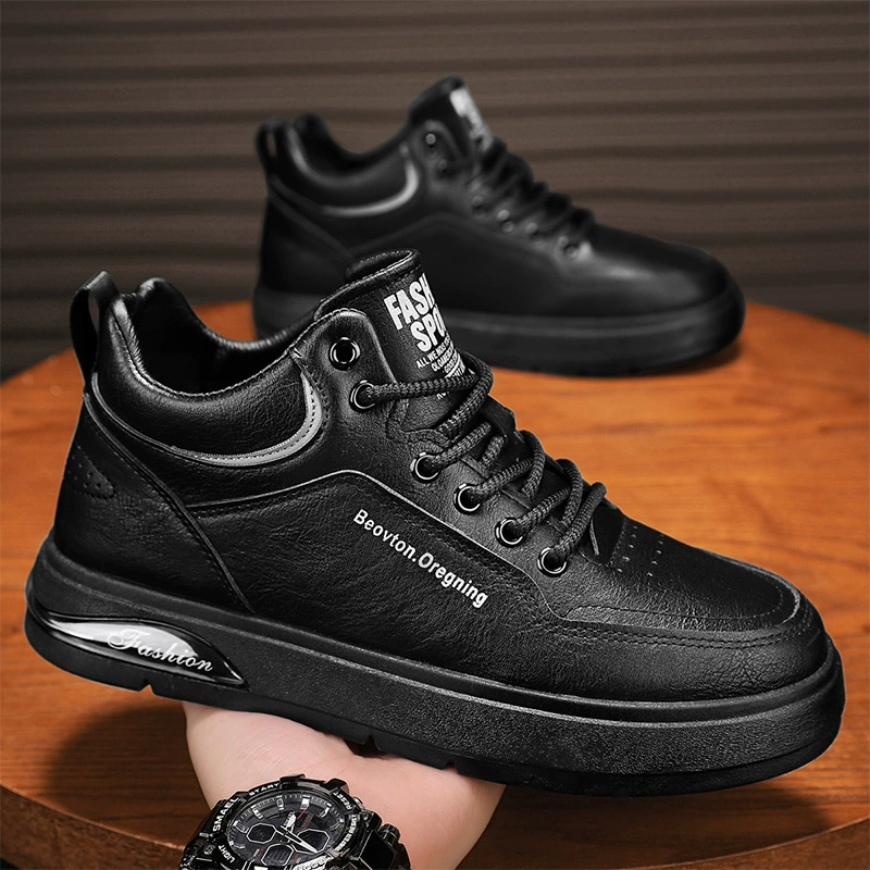 Footwear, men's universal sports non-slip sneakers, waterproof work shoes for leisure for leather shoes, autumn