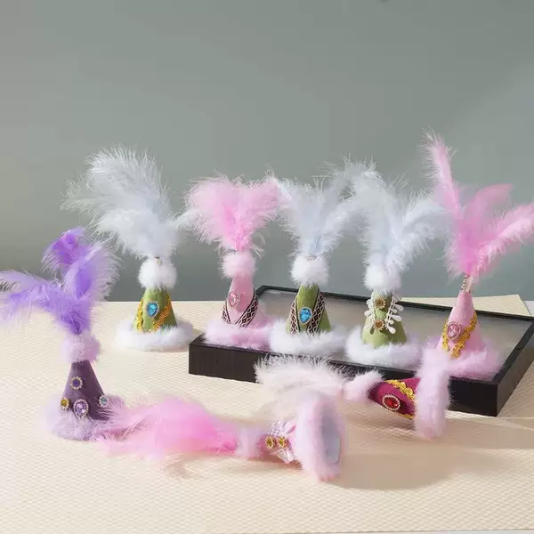 Popular online influencer's Xinjiang lamb accessory hat, Xinjiang cultural and creative lamb hat, DIY doll, ethnic style lamb hat