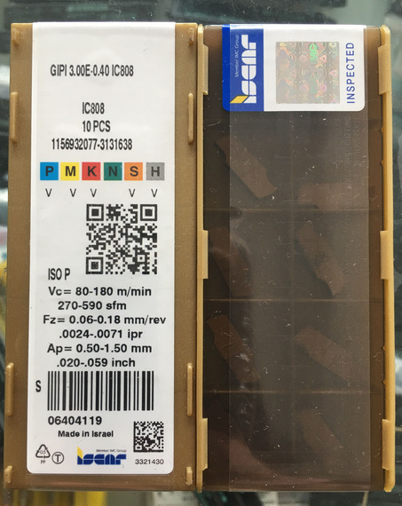 伊斯卡数控刀片GIPI 4.78-0.55 IC20槽刀片 现货批发,济南特瑞数控刀具有限公司